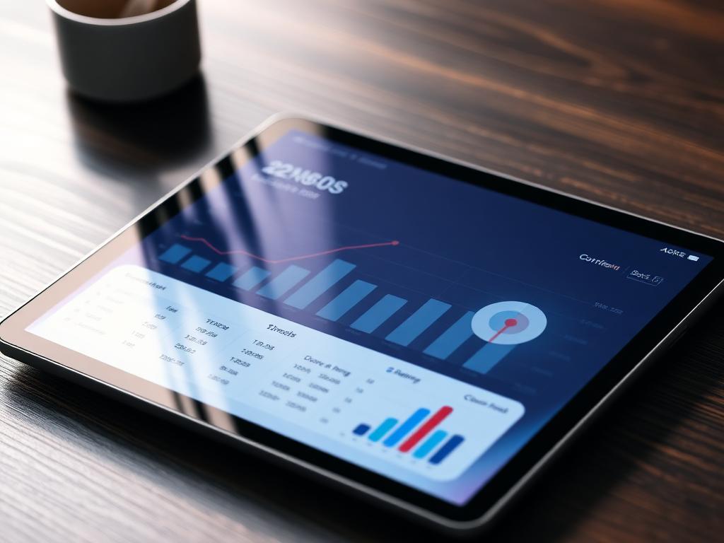 Dashboard on tablet representing growth systems
